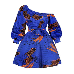 Robe asymétrique design africain