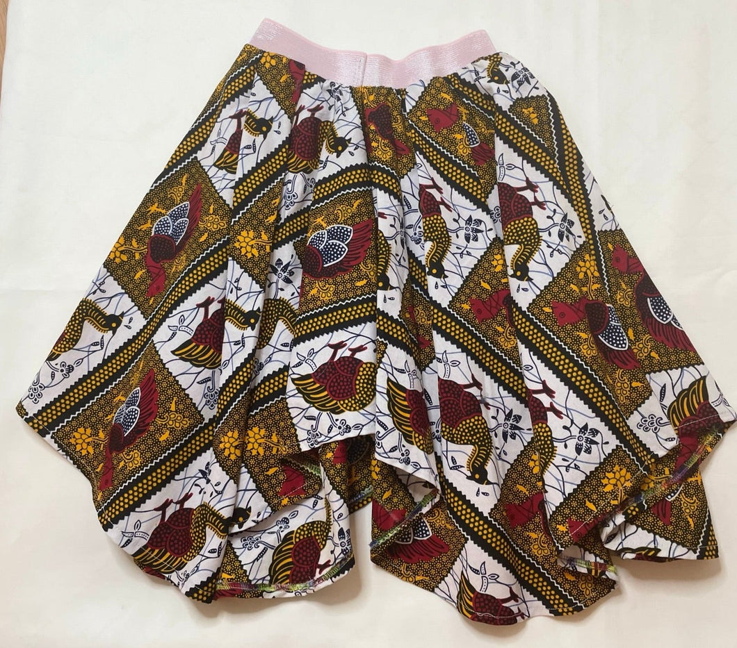 Création artisanale: jupe kitenge 4 - 8 ans
