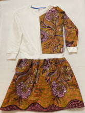 Charger l&#39;image dans la galerie, Création artisanale : robe pull wax 7 - 10 ans
